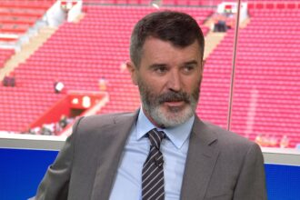 Roy Keane at a Sky Sports studio