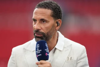 Rio Ferdinand speaking passionately on his podcast