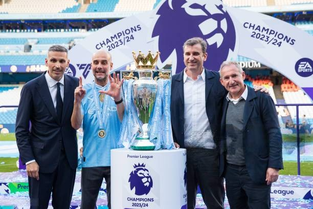 Txiki Begiristain with Manchester City